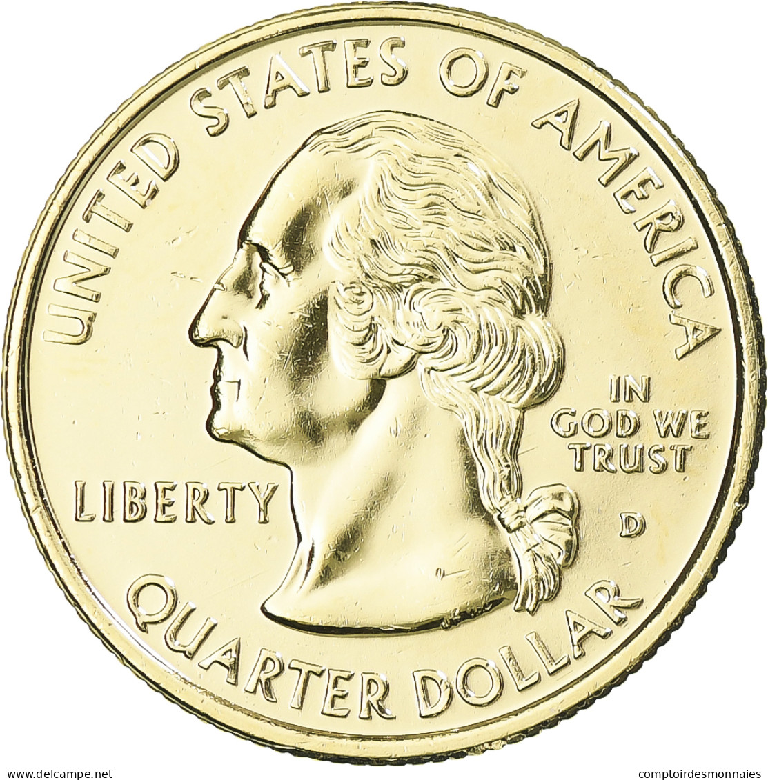 Monnaie, États-Unis, Quarter, 1999, U.S. Mint, Philadelphie, Golden, SPL - 2010-...: National Parks