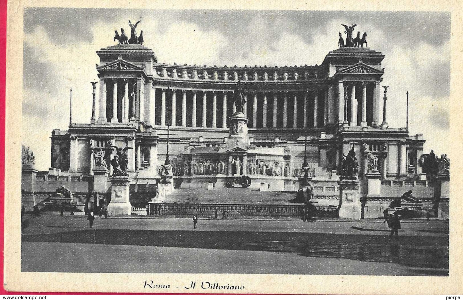 ROMA - IL VITTORIANO - FORMATO PICCOLO - ED. NMM - VIAGGIATA DA ROMA 20.VII.42* PER BERGAMO - Altare Della Patria