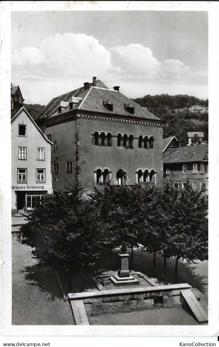 Gelnhausen, Romanisches Haus Und Reisdenkmal, Gelaufen 1950 - Gelnhausen