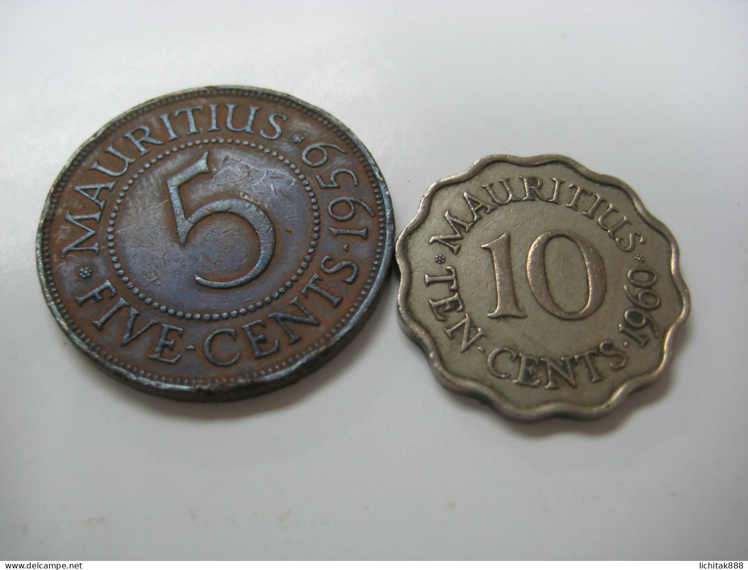 Mauritius  Early Coins Set, Different Year And  Cents Value, Used. - Maurice