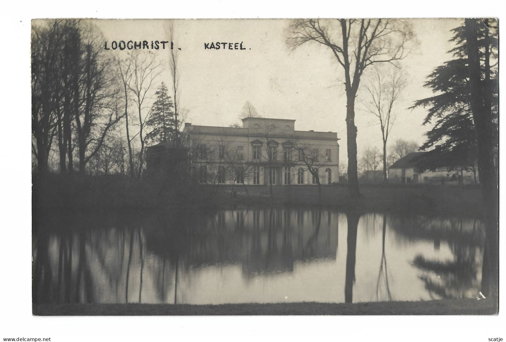 Loochristi.    -    KASTEEL.   -   FOTOKAART!   -    1919   Naar    Charleroi    -   MILITARIA - Lochristi