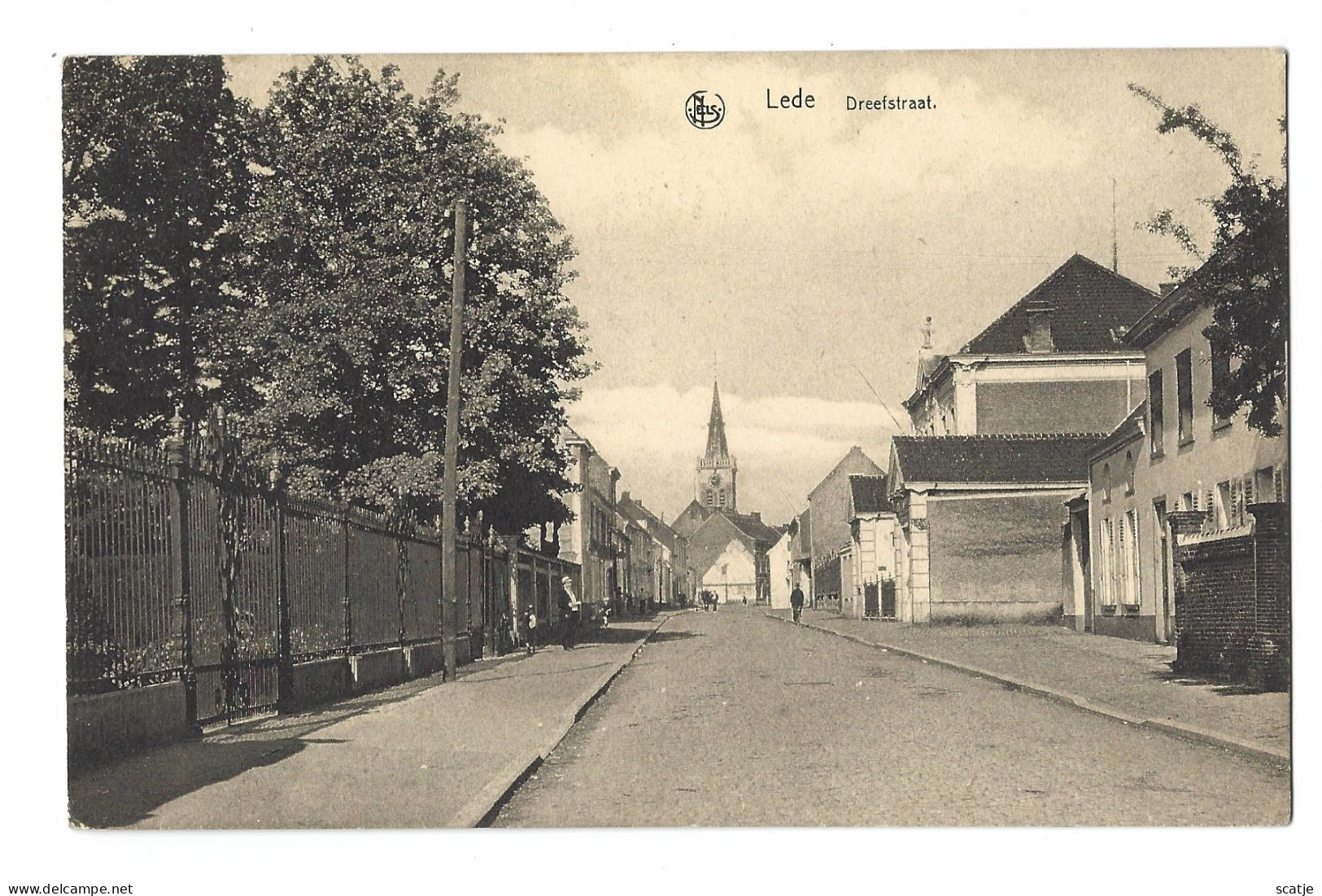 Lede    -    Dreefstraat    -   1924    Naar   Berchem - Lede