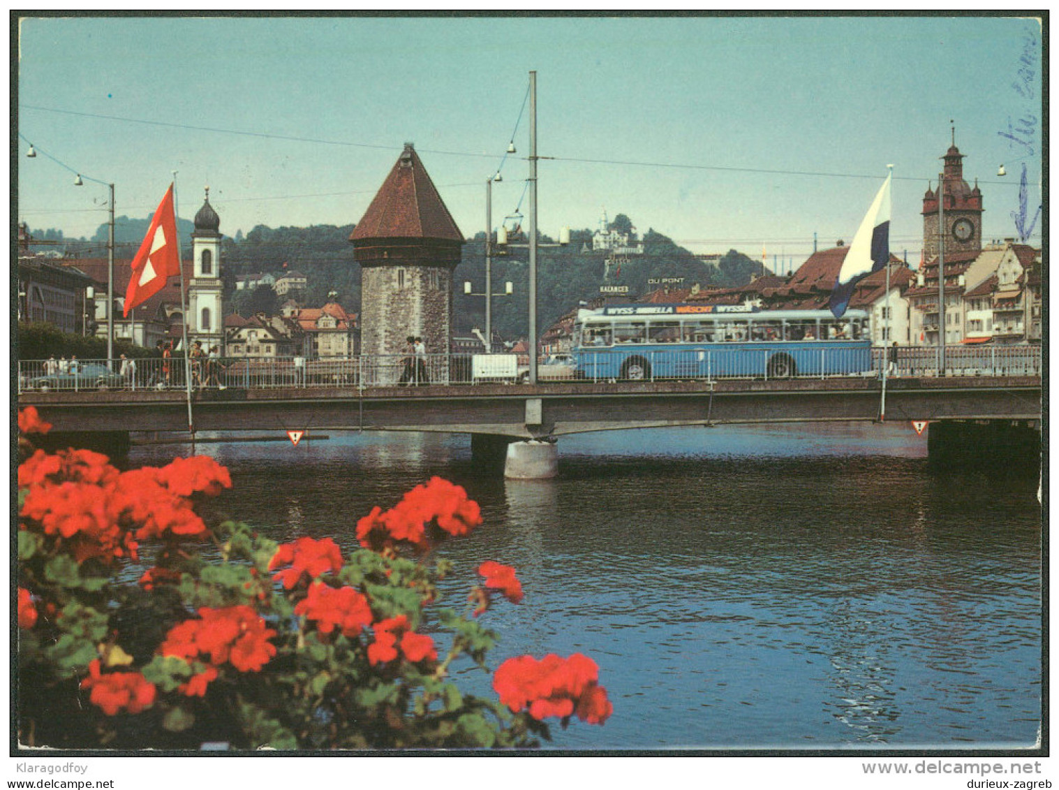 Esperanto Switzerland 1979 64th Congress Special Postmark On Postcard Luzern Travelled Bb150918 - Esperanto