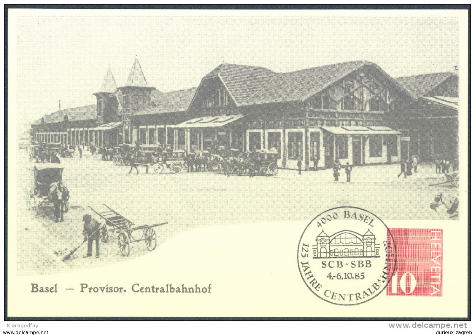 Switzerland 125 Jahre Centralbahnhof 3 Postcards Bb - Ferrovie