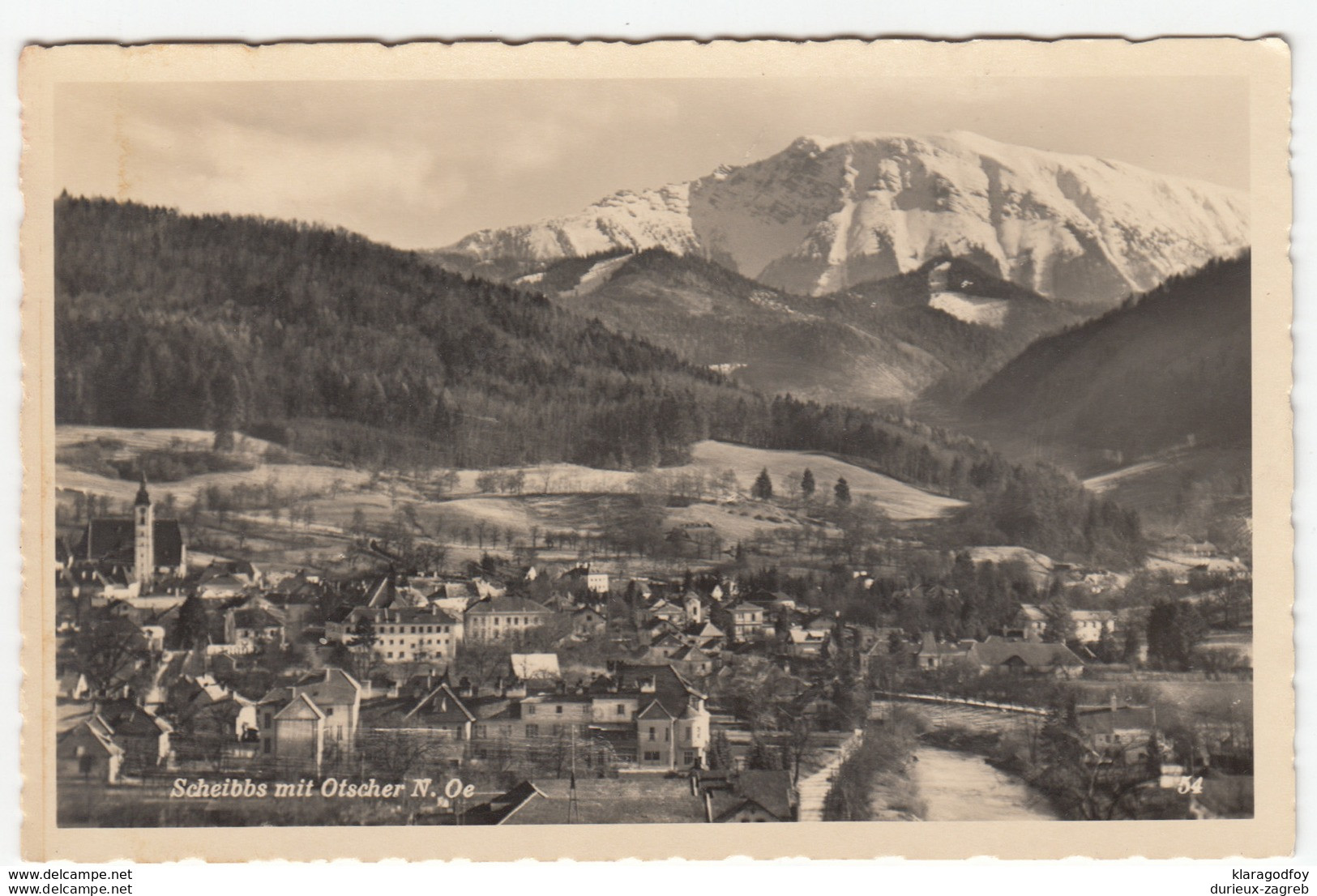 Scheibbs Mit Otscher Old Postcard Travelled 1952 B170810 - Scheibbs