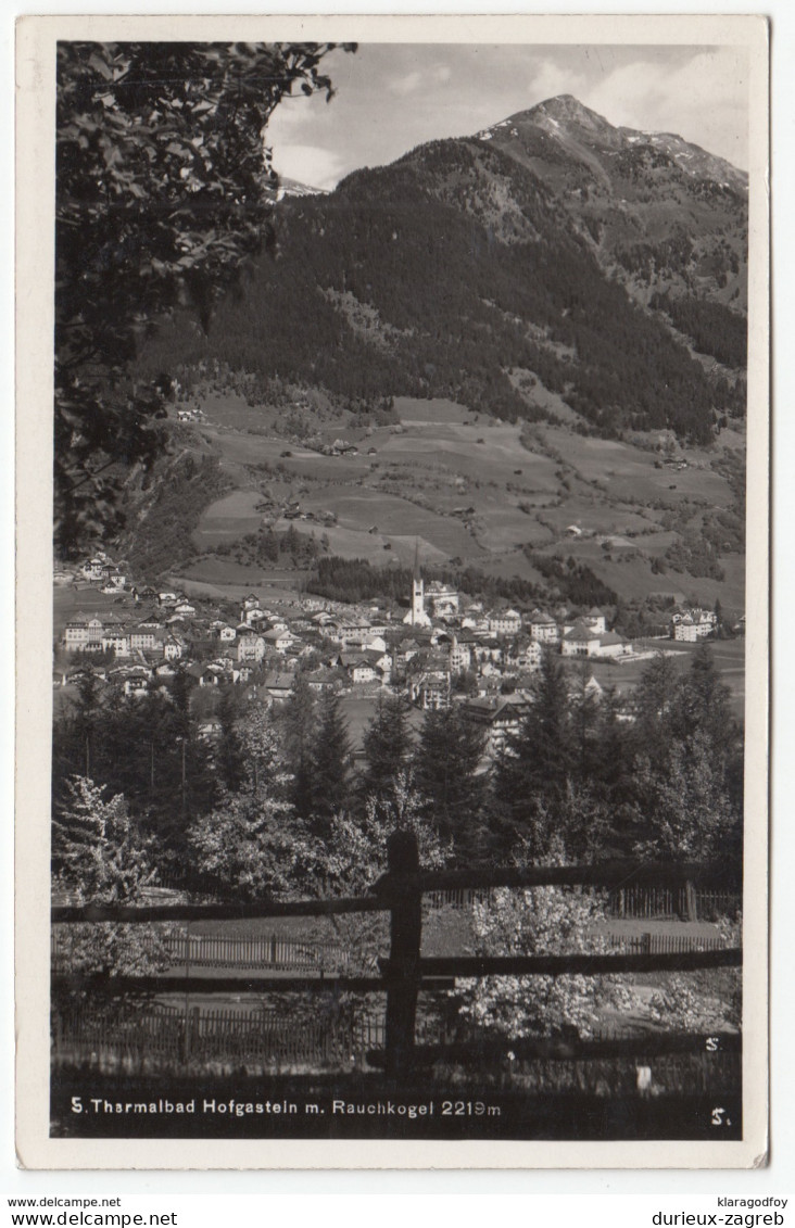 Bad Hofgastein Old Postcard 1940 Unused B170810 - Bad Hofgastein