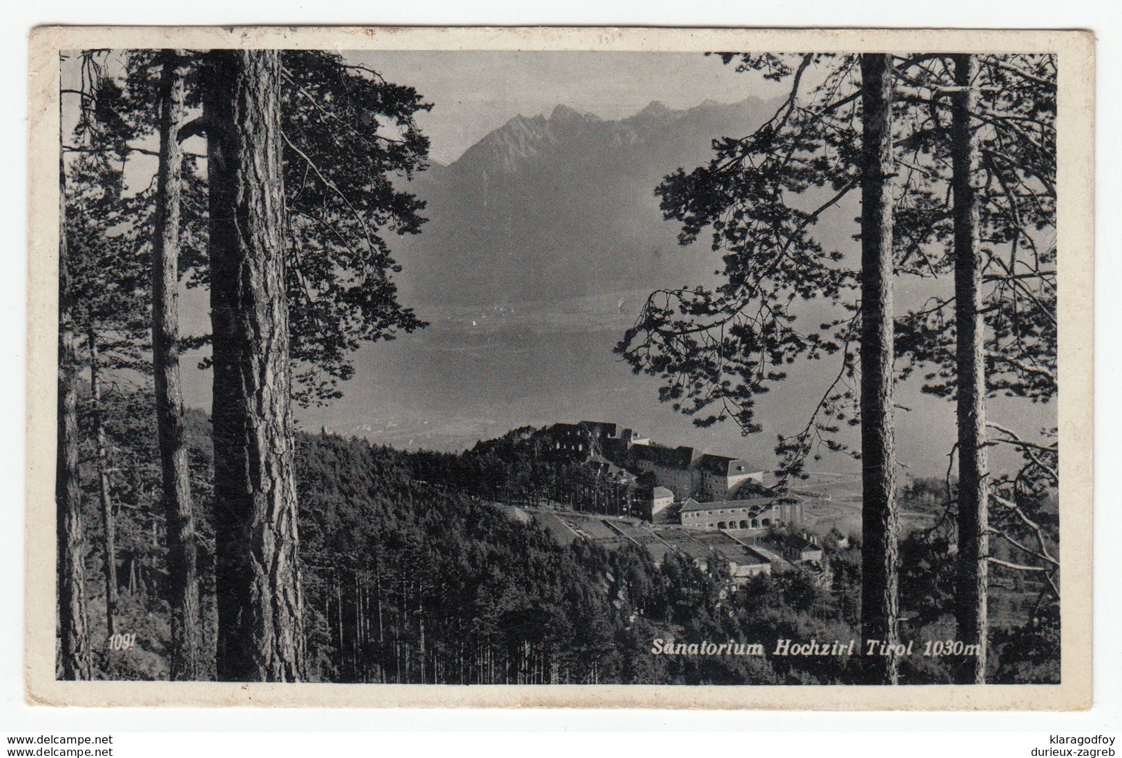 Sanatorium Hochzirl Postcard Travelled 1934 B170810 - Zirl