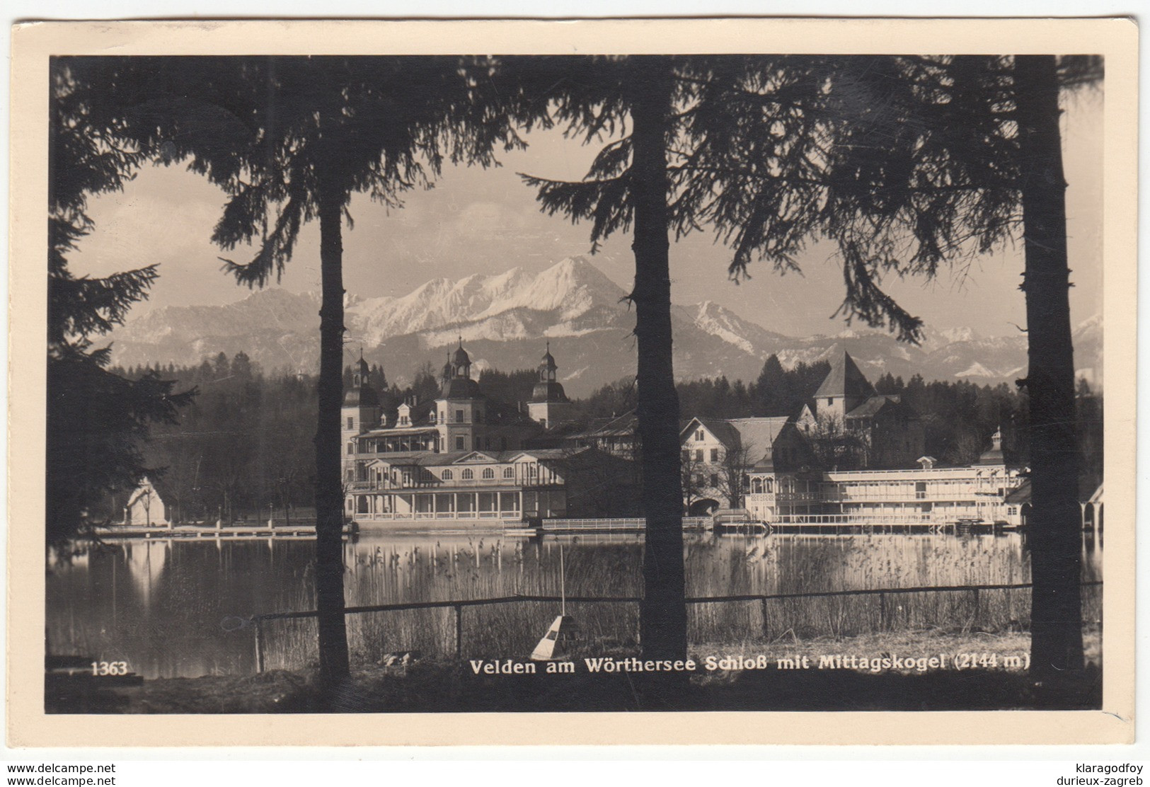 Velden Am Wörther See Old Postcard Travelled 1936 B170810 - Velden