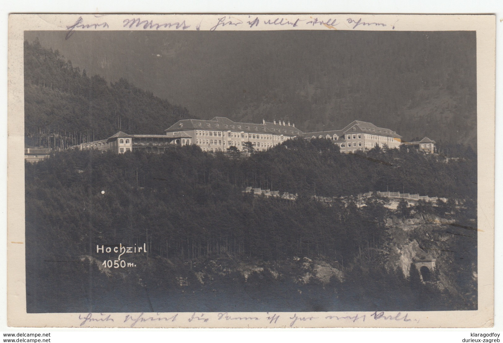 Hochzirl Old Postcard Travelled 192? B170810 - Zirl