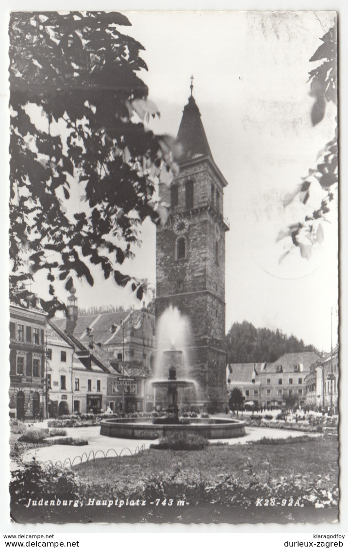 Judenburg Old Postcard Travelled 1962 Graz Pmk B170810 - Judenburg