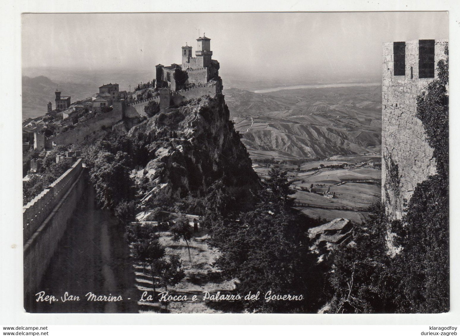 San Marino 2 Multifranked Postcards Posted 1953/57 To Germany B210301 - Briefe U. Dokumente