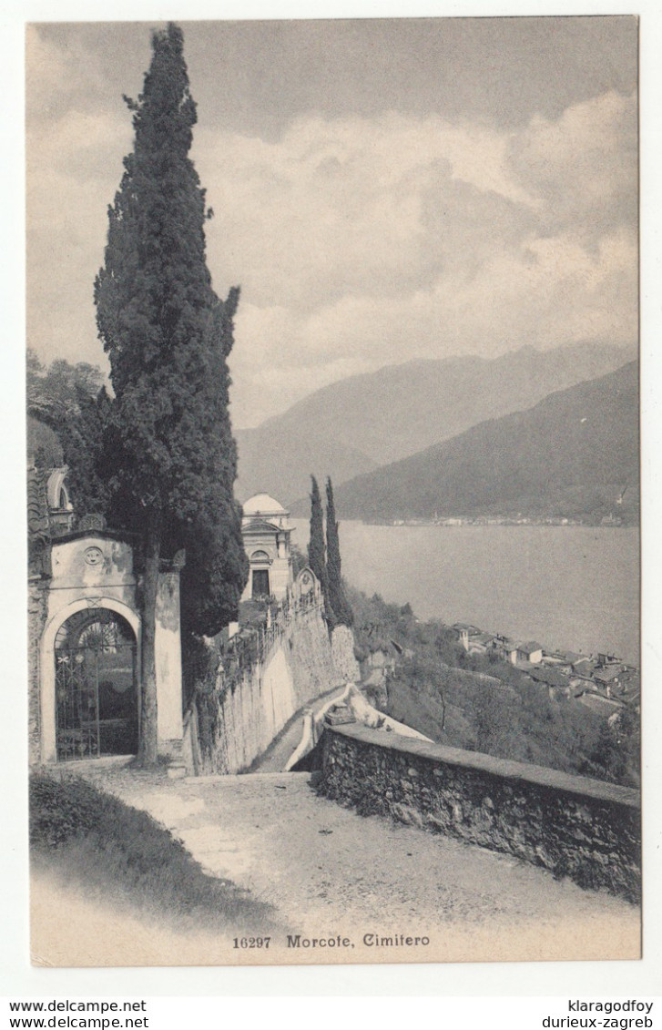 Morcote Cimitero Old Postcard Not Travelled B180710 - Morcote