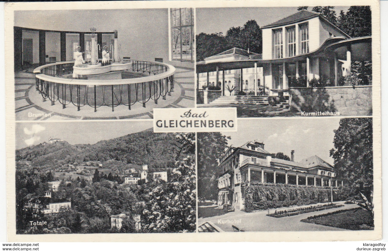 Bad Gleichenberg Old Postcard Travelled 1958 B170907 - Bad Gleichenberg