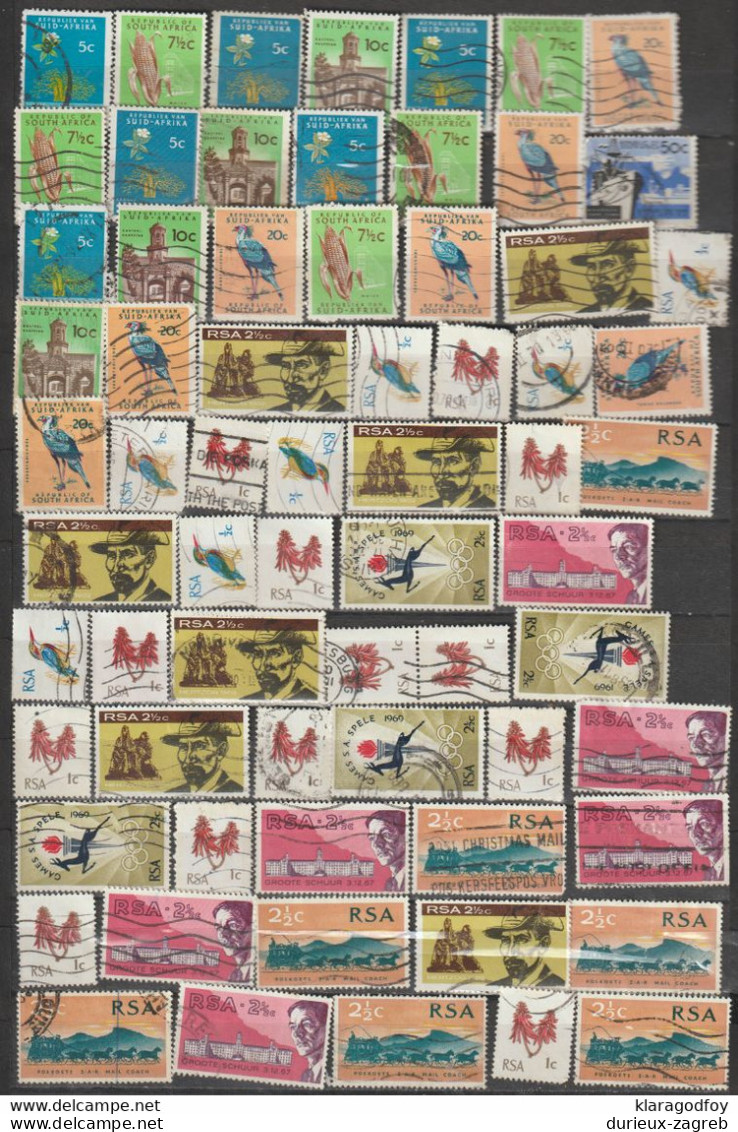 South Africa RSA 1961-1969 - Old Stamps Small Accumulation (read Description) B210420 - Used Stamps