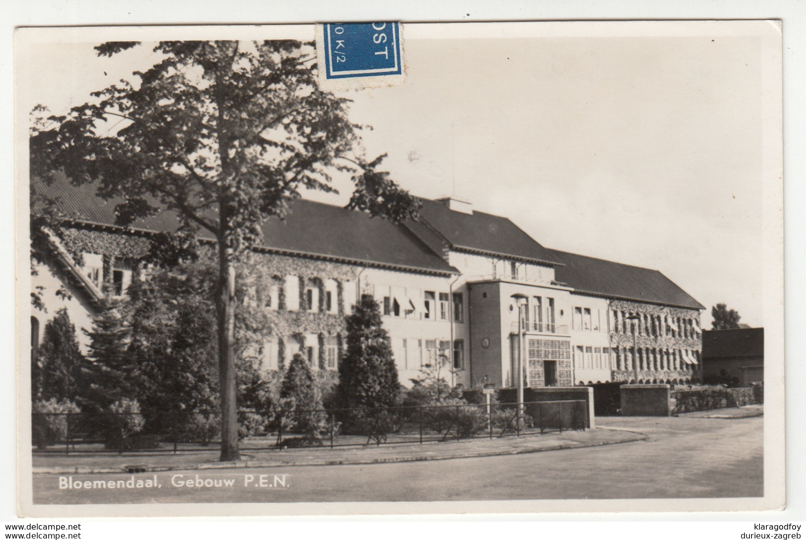 Bloemendaal, Provinciaal Elektriciteitsbedrijf Van Noord-Holland Old Postcard Airmail Travelled 1955 B170605 - Bloemendaal