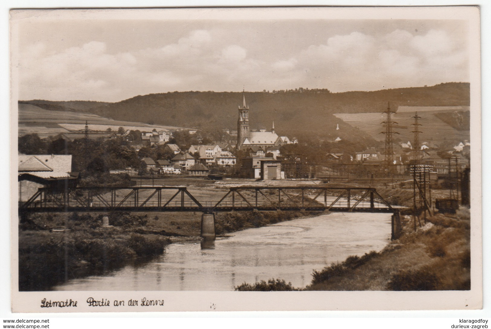 Letmathe Old Postcard Travelled 1942 B170915 - Letmathe