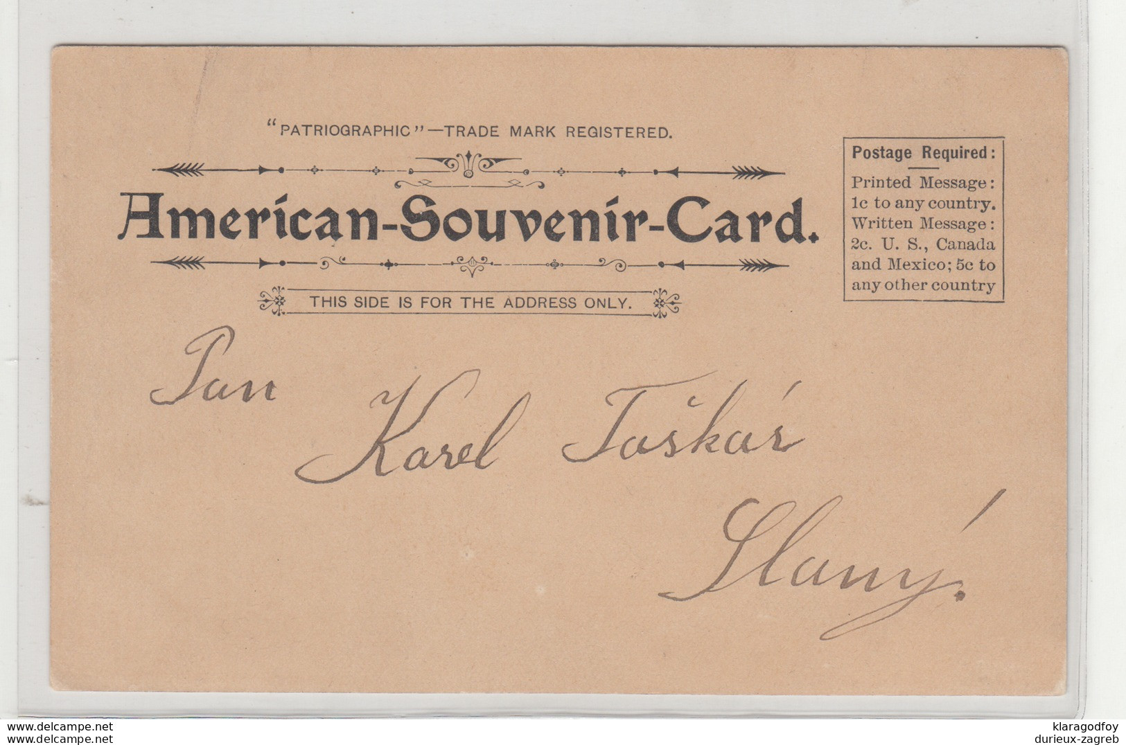 Alaska - American-Souvenir-Card (1897) Travelled In Letter B190720 - Juneau