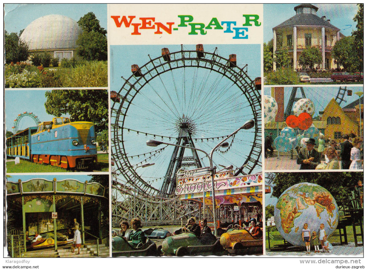 Vienna Old Postcard Travelled 1967 Bb151109 - Prater