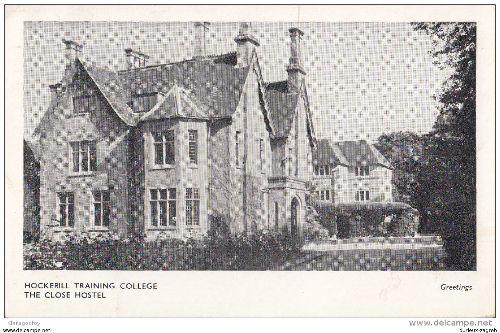 Hockerill Training College The Close Hotel Esperanto Postcard Travelled 1961 To Yugoslavia Bb151102 - Esperanto