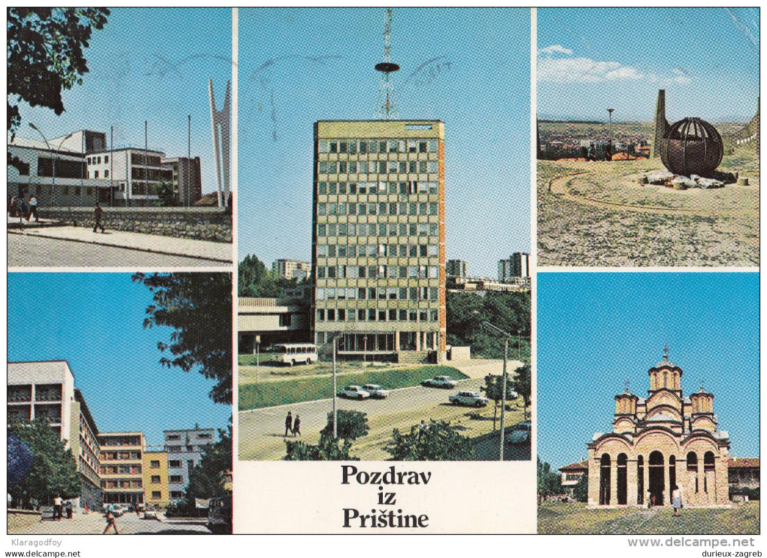 Pristina Old Postcard Travelled 19?? Bb151026 - Kosovo