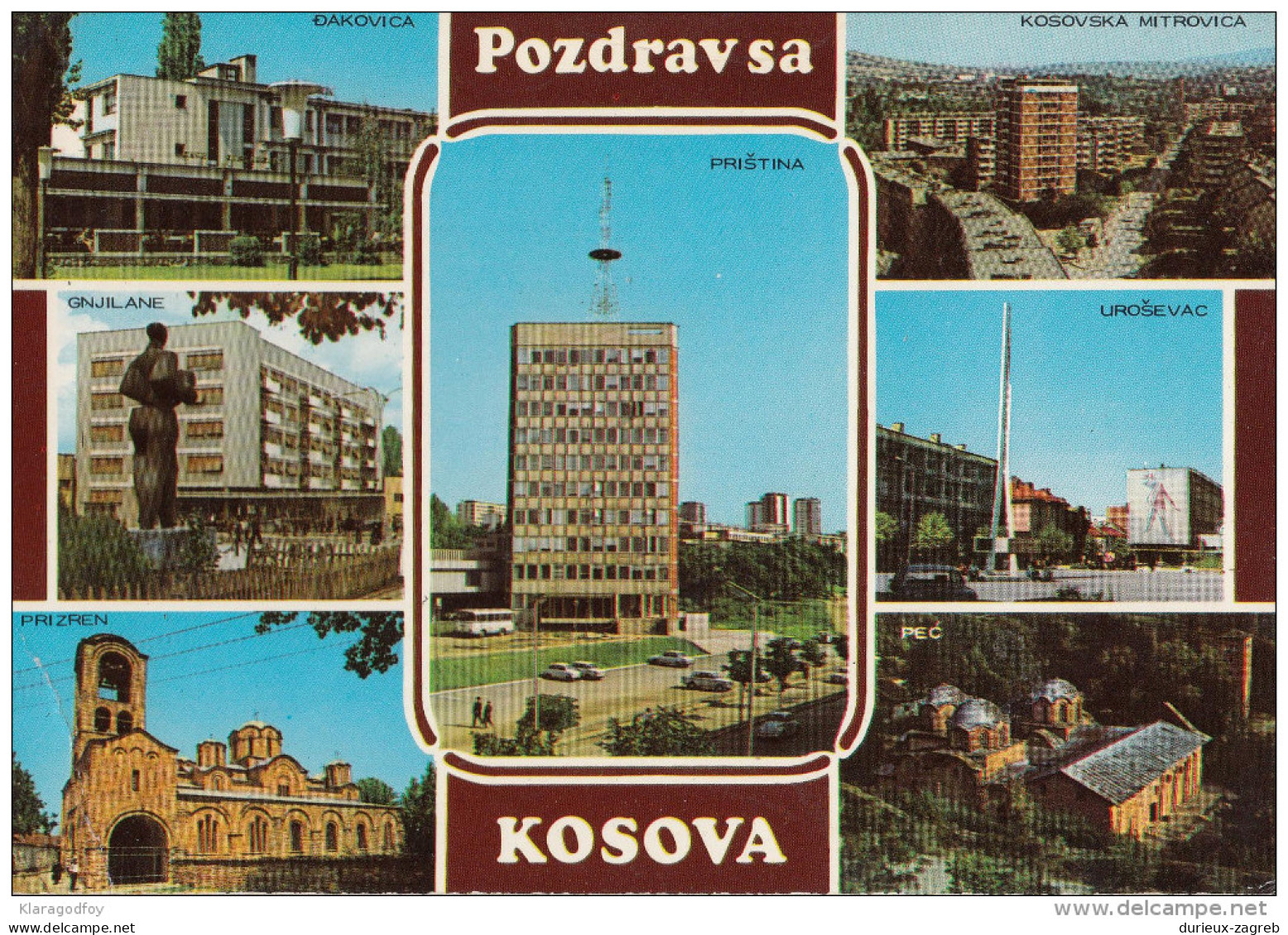 Kosovo Old Postcard Travelled 1975 Bb151026 - Kosovo