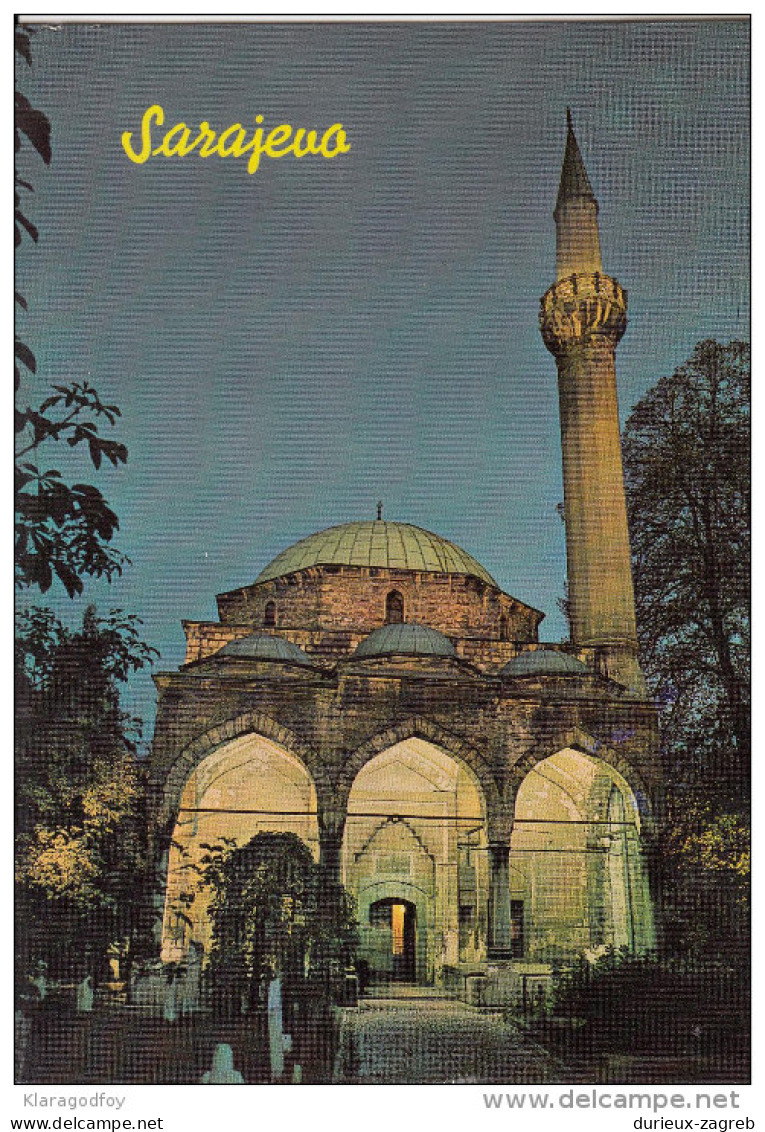 Sarajevo Islam Moschee Old Postcard Travelled 1977 Bb151026 - Islam