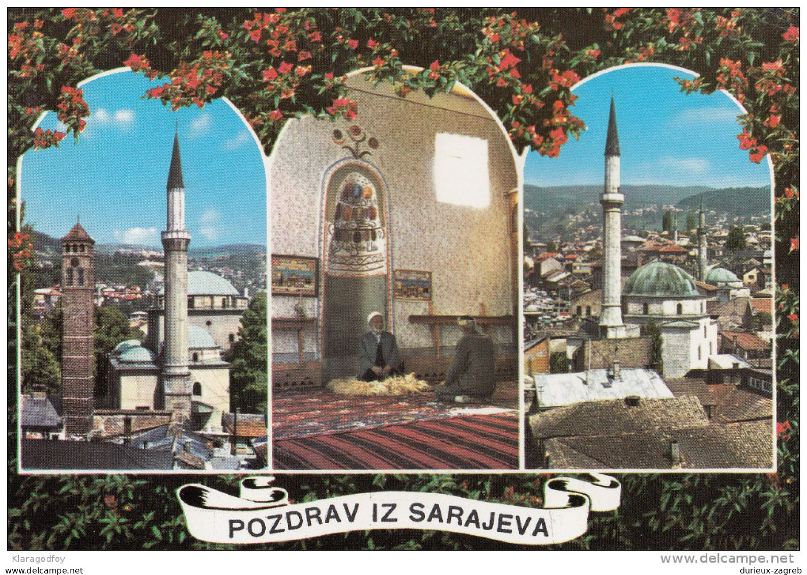 Sarajevo Islam Moschees Mosques Old Postcard Travelled 1977 Bb151026 - Islam