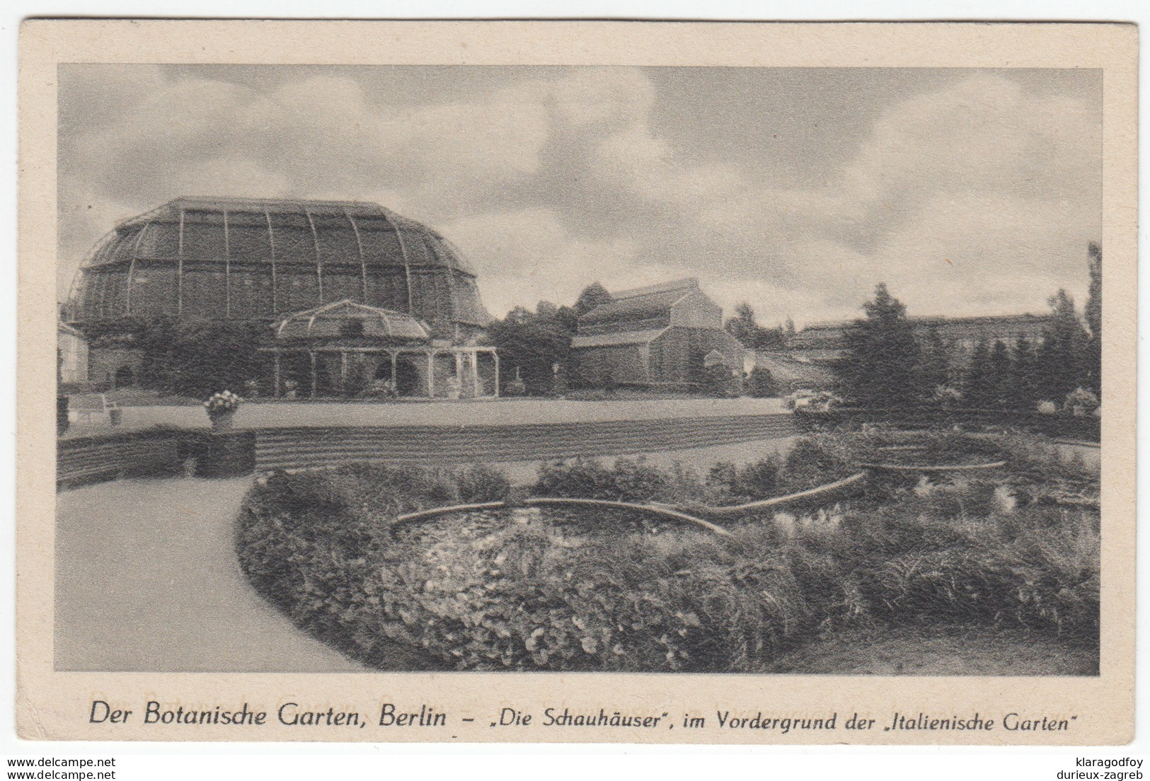 Berlin Botanical Garden Postcard Travelled 1944 B170312 - Lichterfelde