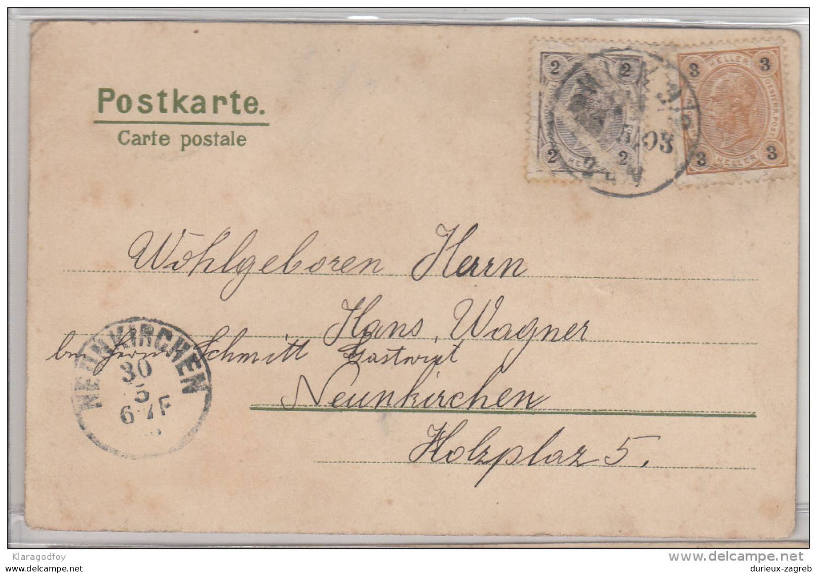 Mailick: Fröhliche Pfingsten Postcard Travelled 1903 To Neunkirchen Bb160222 - Mailick, Alfred