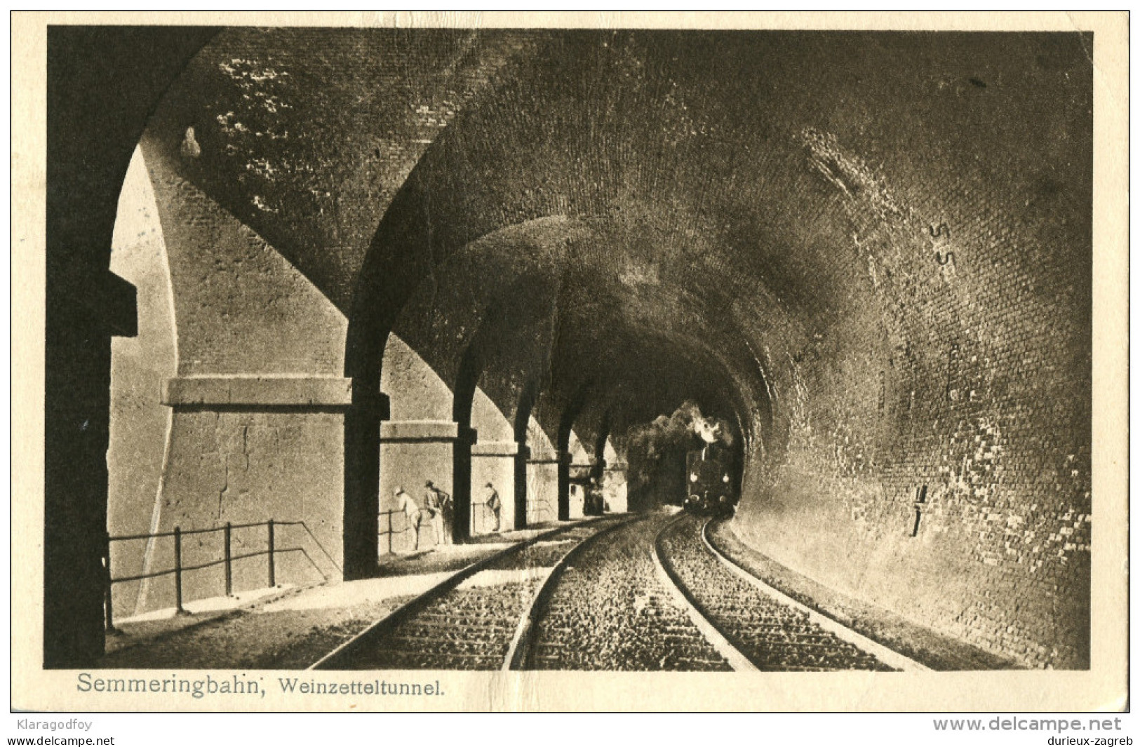 Semmeringbahn - Weinzetteltunnel Old Postcard Travelled 191? Bb151012 - Neunkirchen