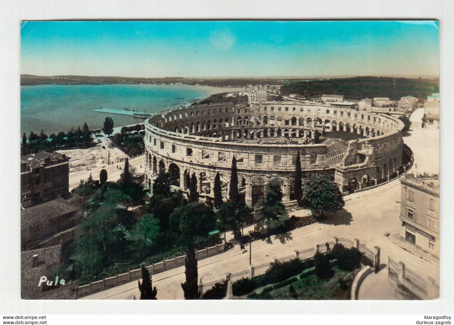 Yugoslavia - Postaged Due - Ported Postcard Pula Posted 196? B210310 - Strafport