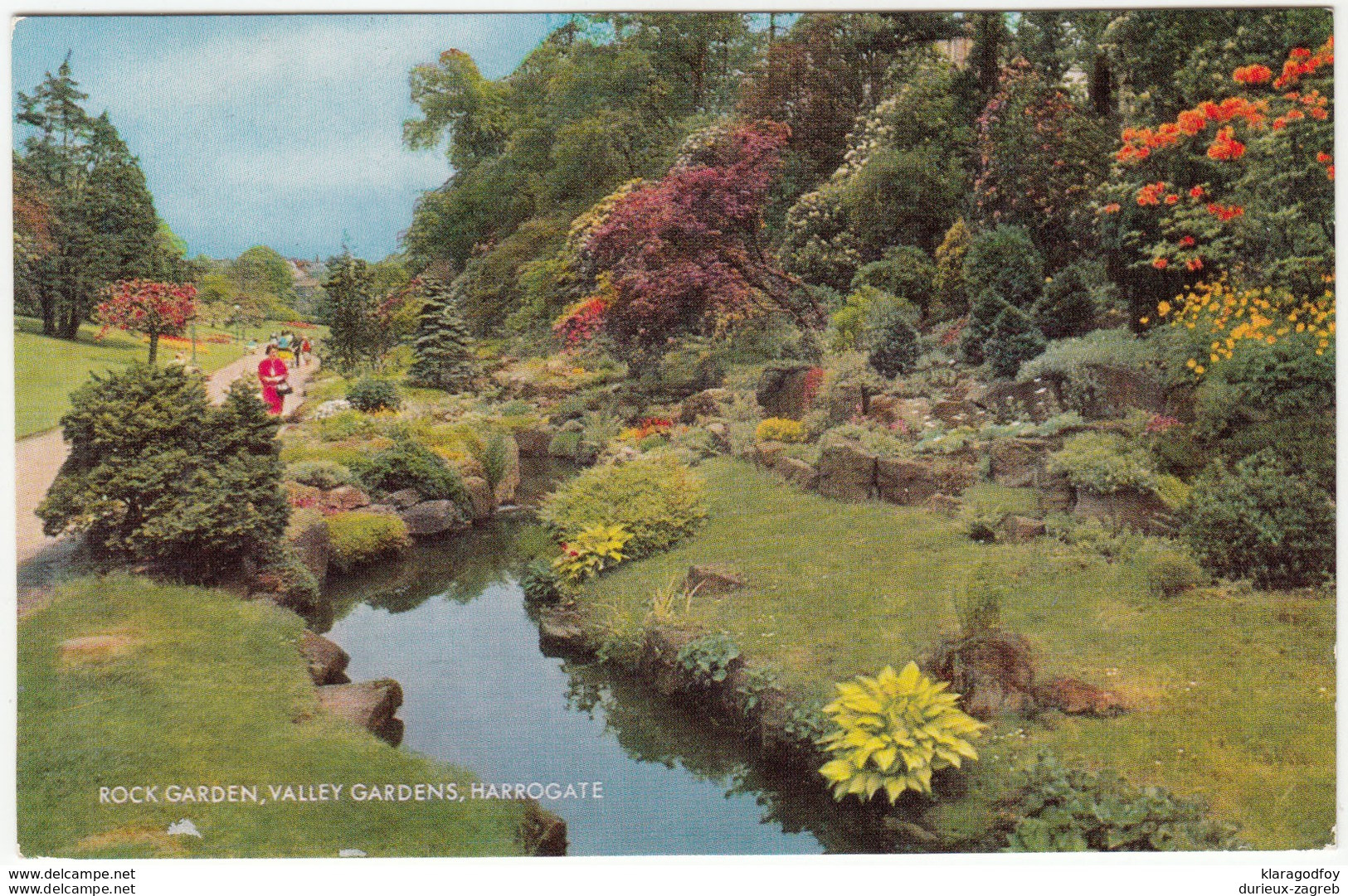 Rock Garden, Valley Gardens, Harrogate Postcard Travelled 1971 Huby Pmk B180725 - Harrogate