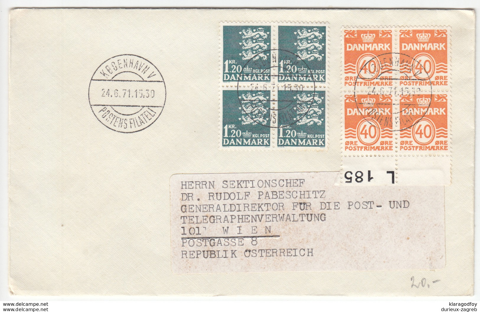 Sadolin Company Letter Cover Travelled 1971 To Austria 171005 - Brieven En Documenten