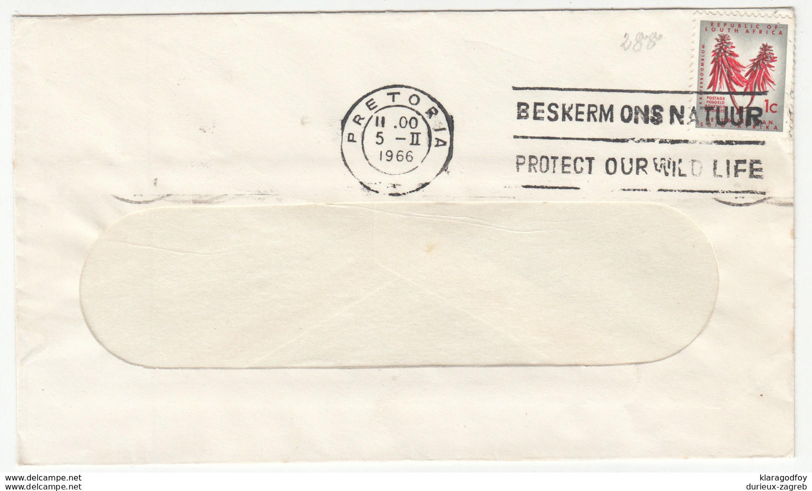 South Africa, Letter Cover Travelled 1966 Pretoria Pmk B180205 - Covers & Documents