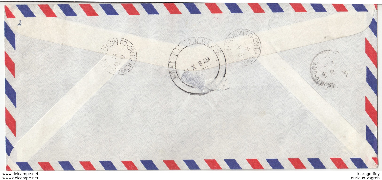 Canada, Hi Fi Europe Radio & Tv Airmail Letter Cover Registered Travelled 196? Toronto Pmk B180205 - Briefe U. Dokumente