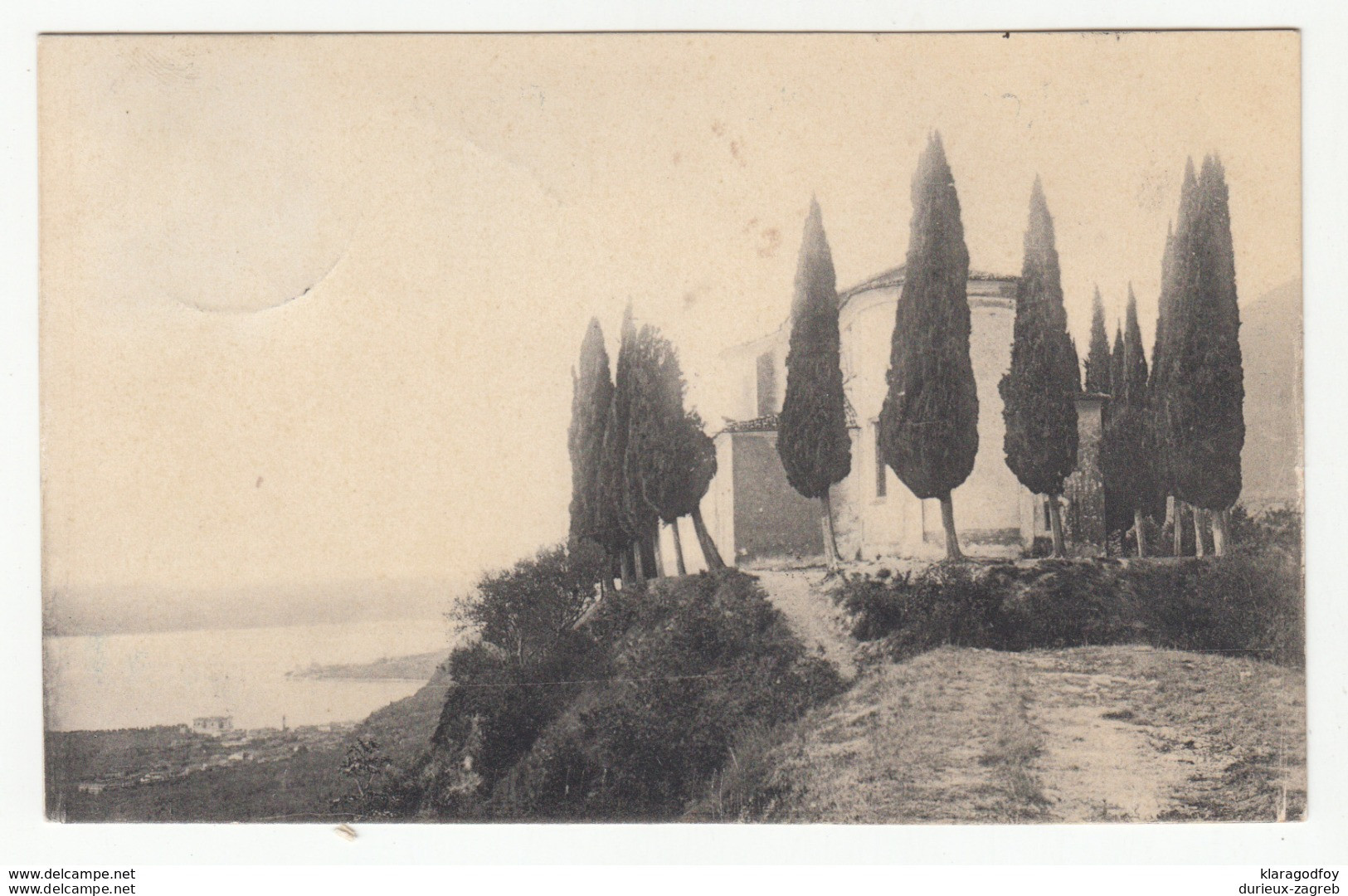 Lake Garda, Gaino Church Postcard Ported B191101 - Segnatasse