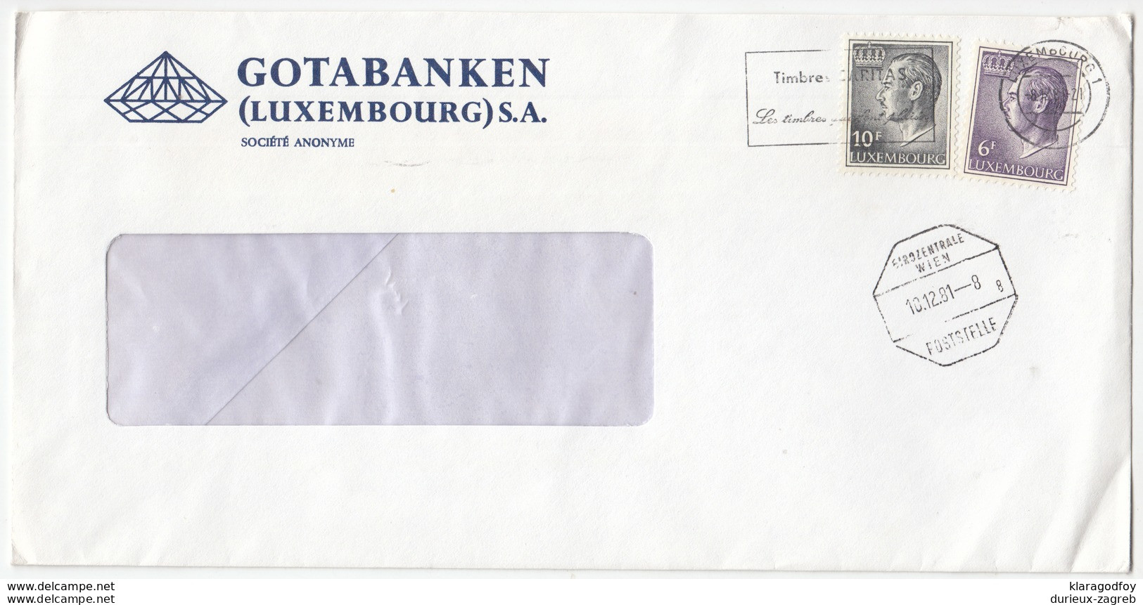 Gotabanken Company Letter Cover Travelled 1981 B171005 - Briefe U. Dokumente