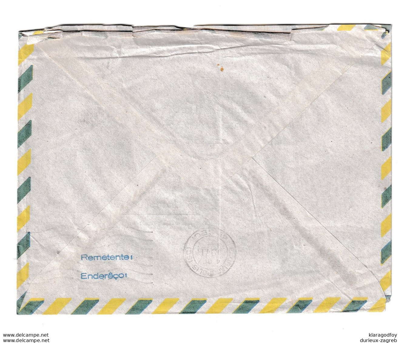 Brazil Letter Cover Posted 1971 To France B210112 - Briefe U. Dokumente