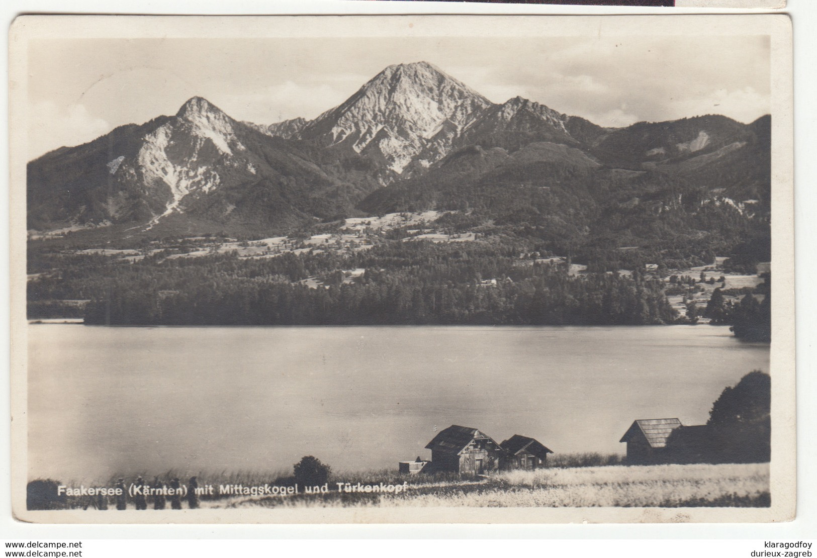 Faakersee Old Postcard Travelled 1928 Faak Pmk B190110 - Faakersee-Orte