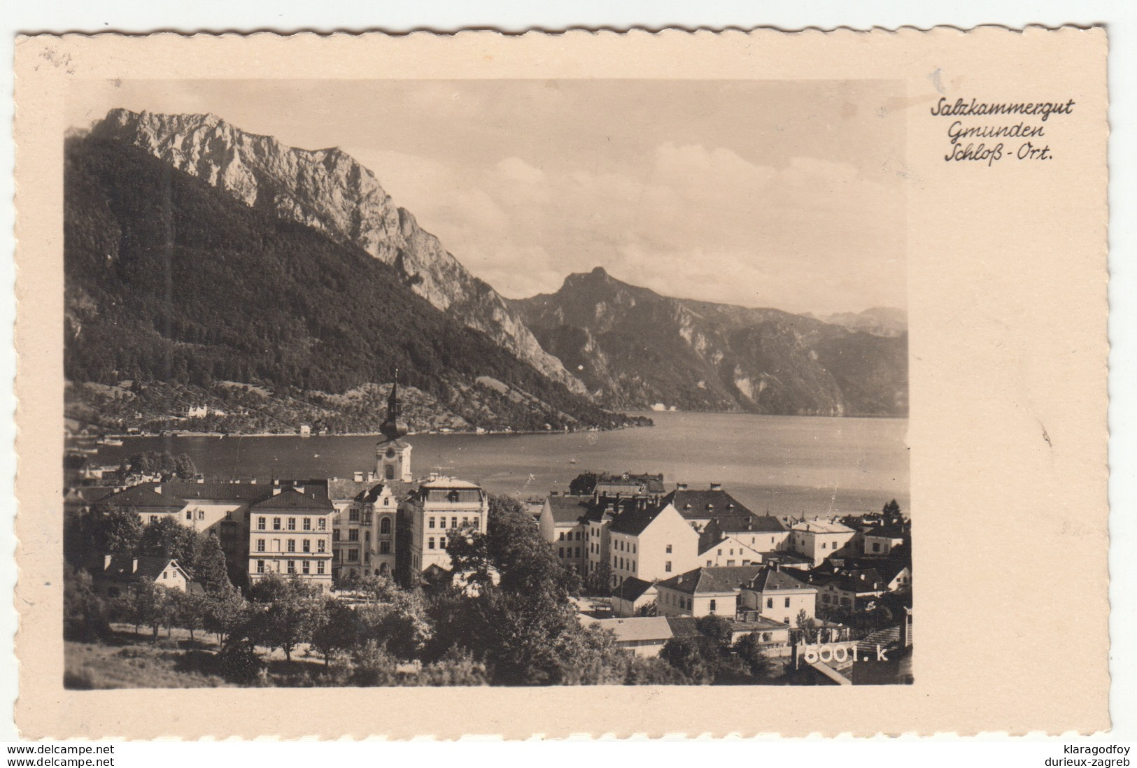 Gmunden Old Postcard Travelled 1941 Gmunden Pmk B190110 - Gmunden