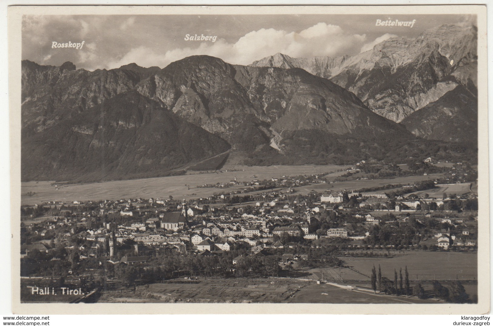 Hall In Tirol Old Postcard Travelled 1934 B190110 - Hall In Tirol