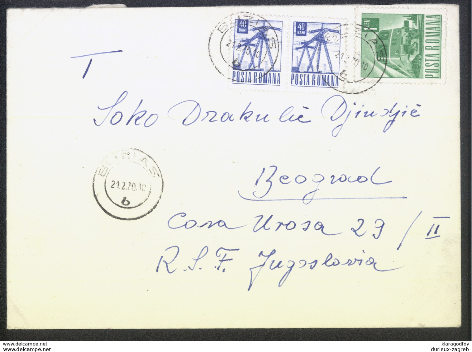 Romania, Letter Cover Travelled 1970 Buzia&#x219; Pmk B170410 - Cartas & Documentos