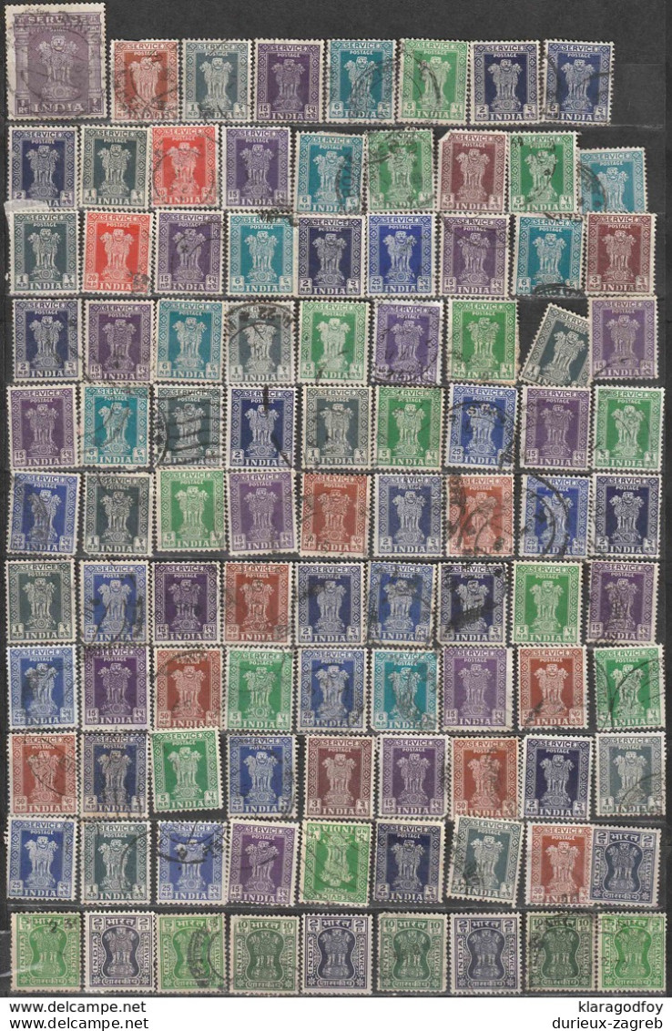 India BOB - Officials And Surcharge Stamps Accumulatio (please Read Description) B190101 - Used Stamps