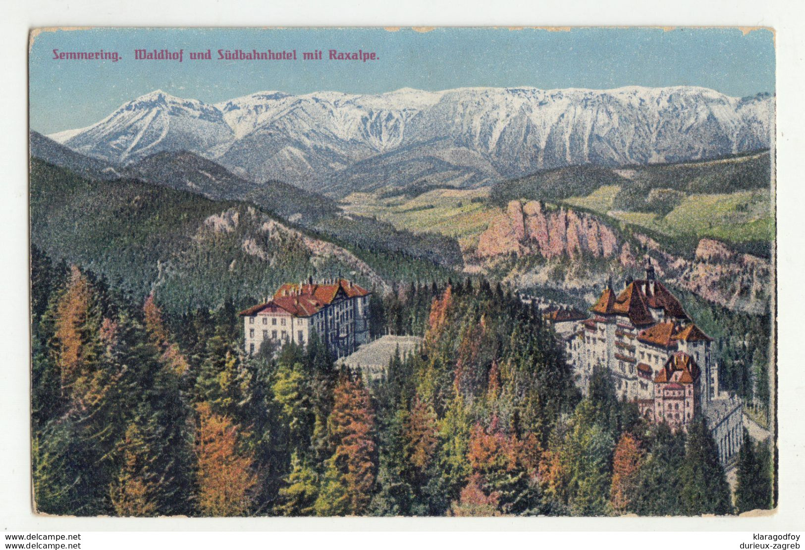 Semmering Old Postcard Unused B200901 - Semmering