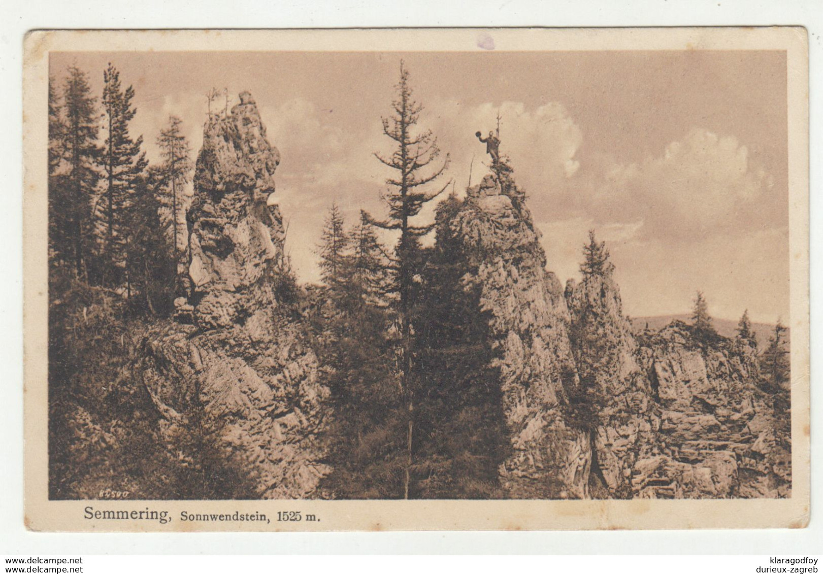 Semmering, Sonnwendstein Old Postcard Posted 192? Gloggnitz Pmk B200901 - Semmering