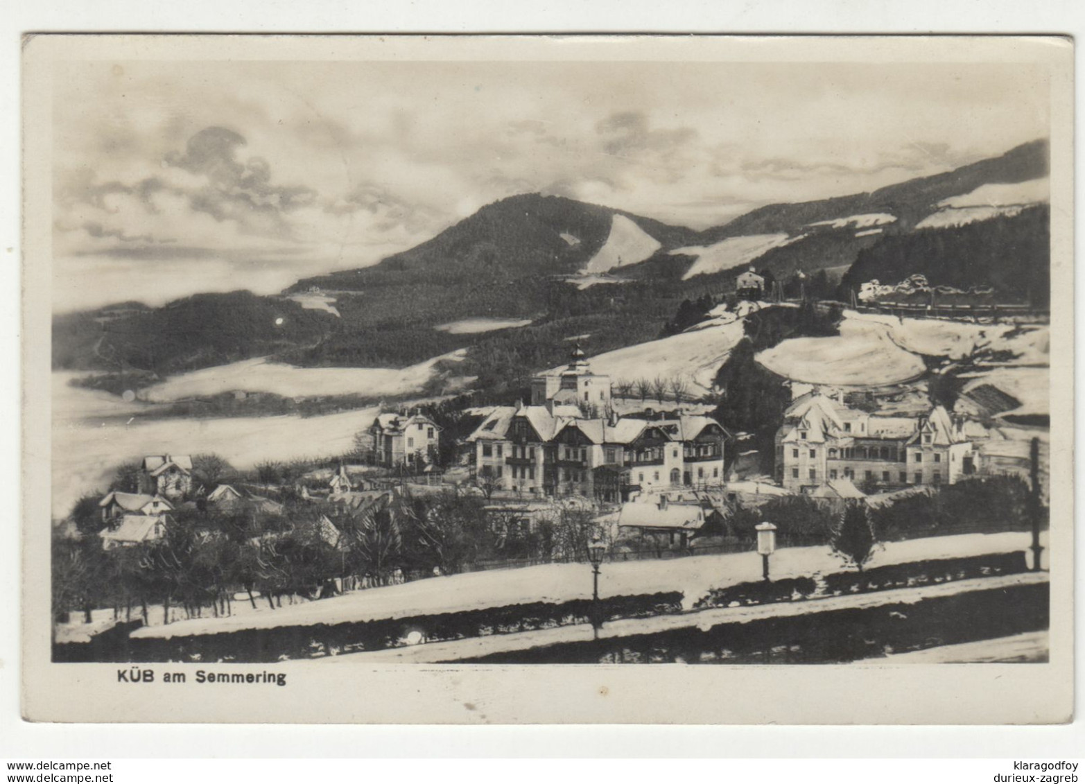 Küb Am Semmering Postcard Posted As Feldpost 1942 Reichenau Special Pmk B200901 - Semmering