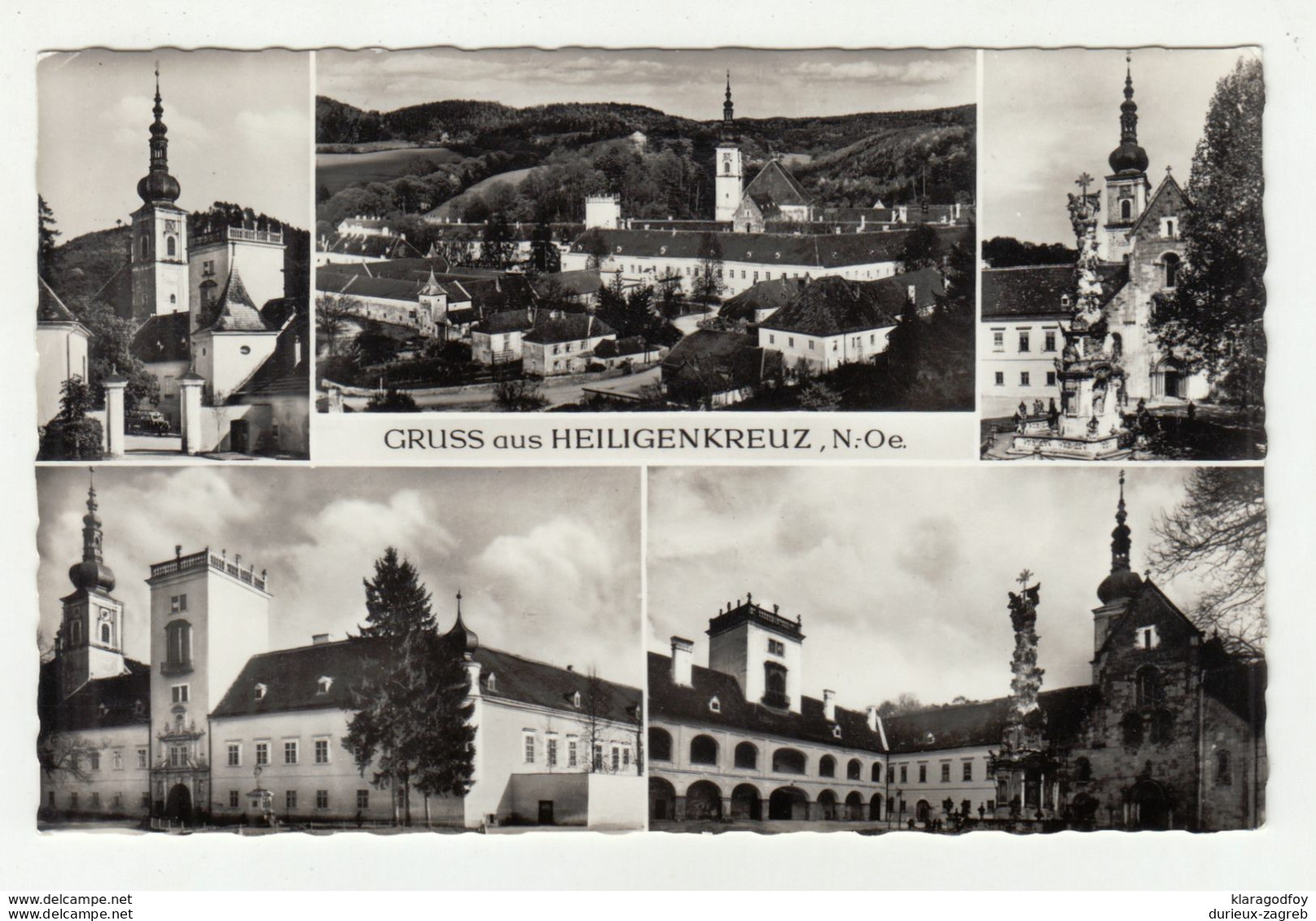 Heiligenkreuz Postcard Posted 1963 Baden Bei Wien Slogan Pmk B200901 - Heiligenkreuz