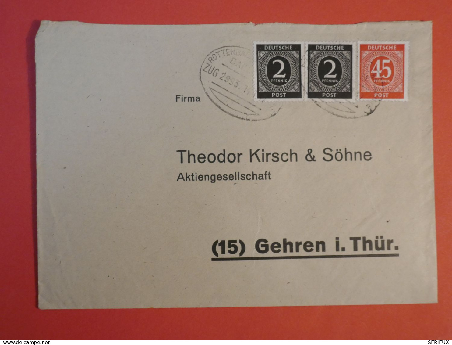 DB24 ALLEMAGNE  BELLE LETTRE FENETRE ENV.  1960 +ZUG ++ AFFRANCH. INTERESSANT++ - Storia Postale