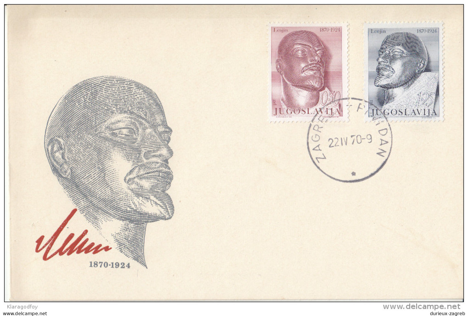 Yugoslavia Lenin FDC 1970 Bb161011 - Lenin