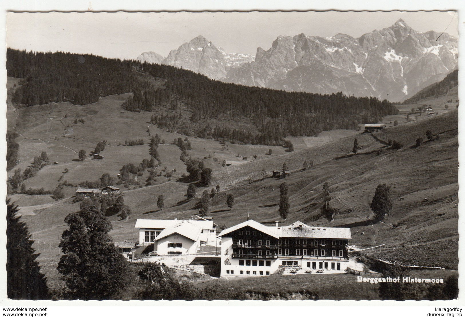 Berggasthof Hintermoos Old Postcard Unused B170605 - Saalbach